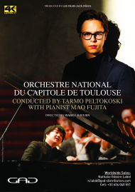 Poster of Orchestre national du Capitole de Toulouse conducted by Tarmo Peltokoski, with pianist Mao Fujita