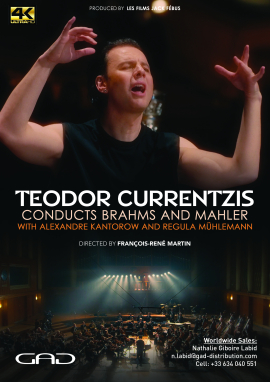 Affiche de Teodor Currentzis dirige Brahms et Mahler Avec Alexandre Kantorow et Regula Mühlemann